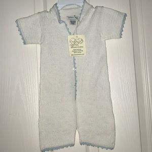 Zackali Baby  Hand-knitted romper.